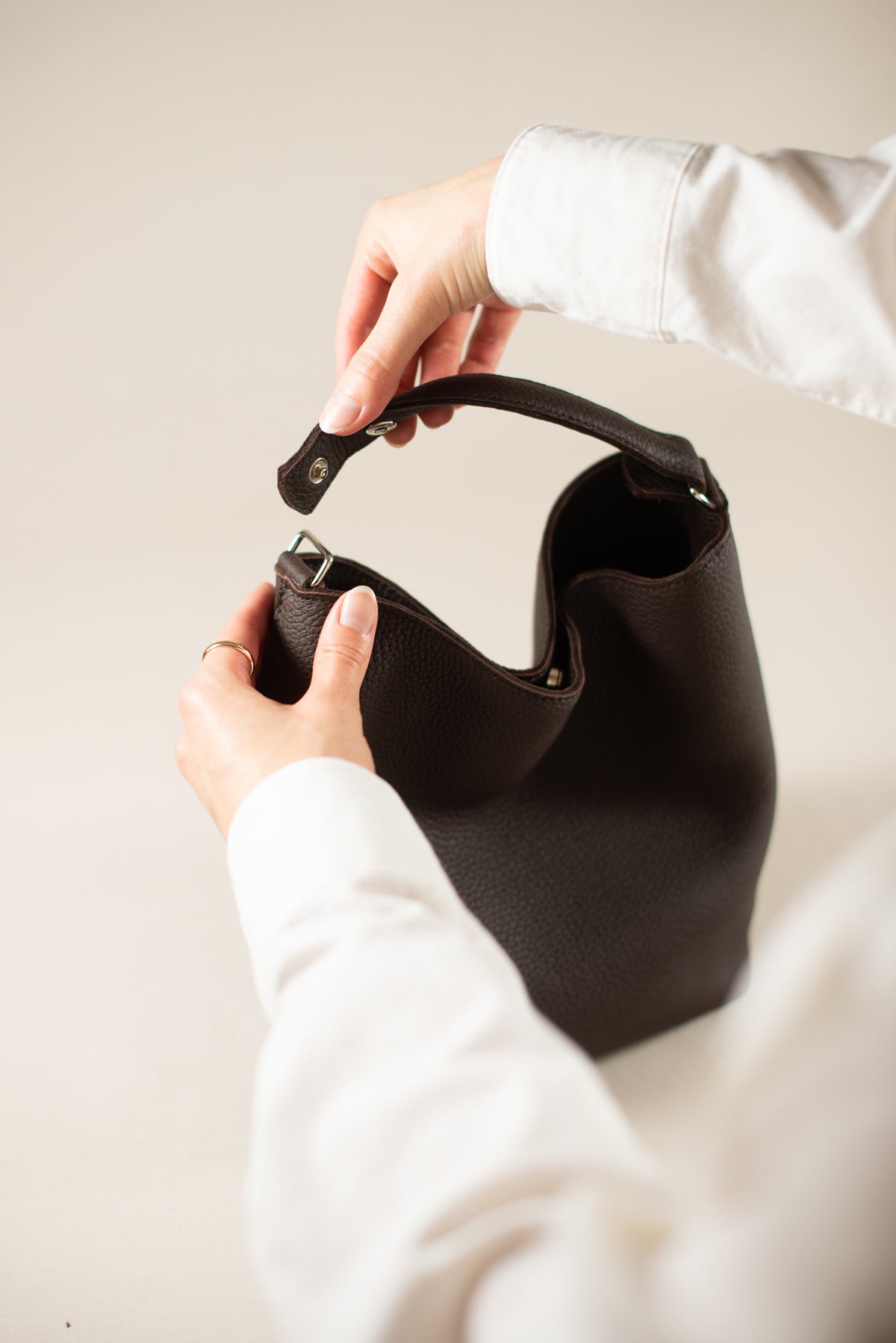 CHER slouchy bag noir