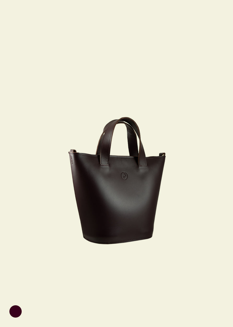 DAILY EMI bucket bag deep ruby