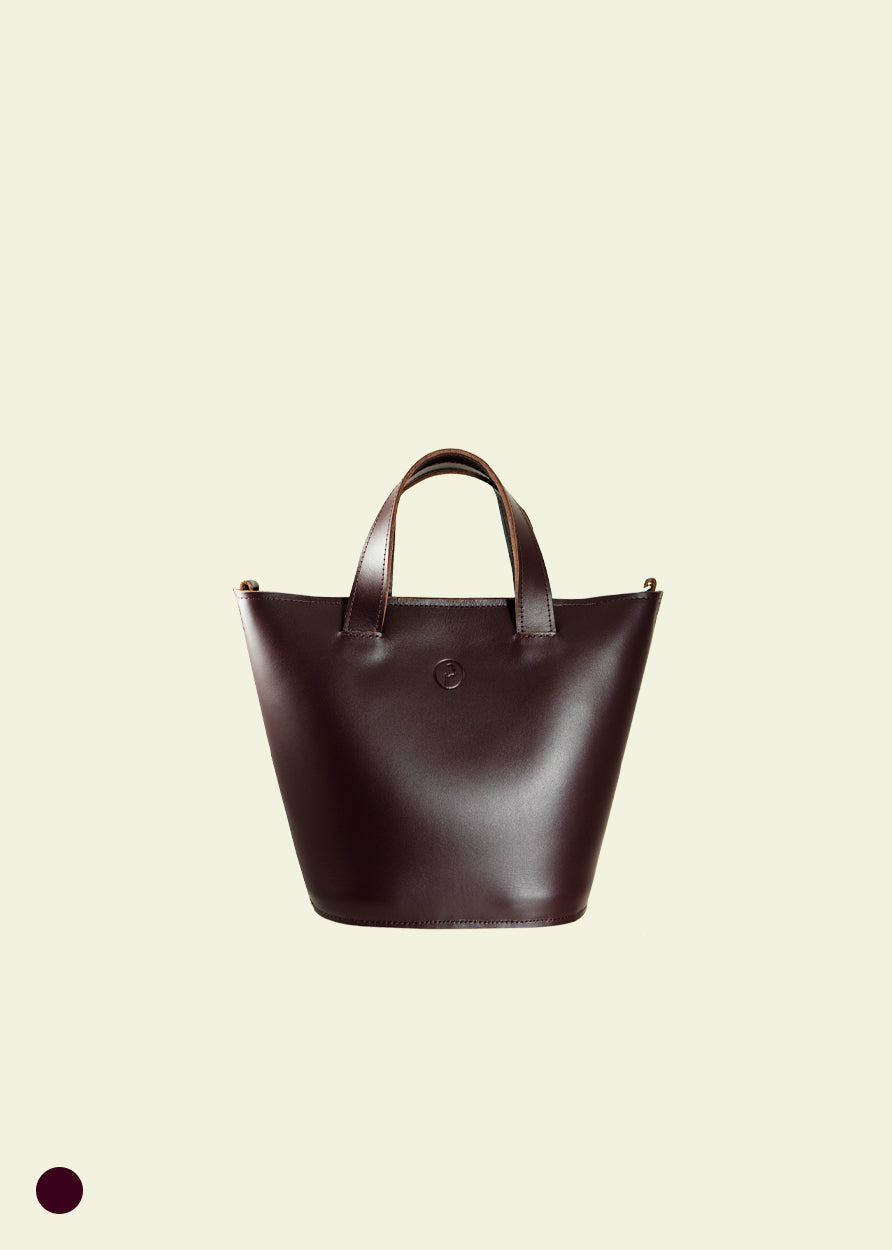 DAILY EMI bucket bag deep ruby