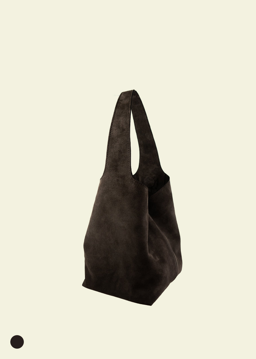 ORIGAMI slouchy bag black coffee