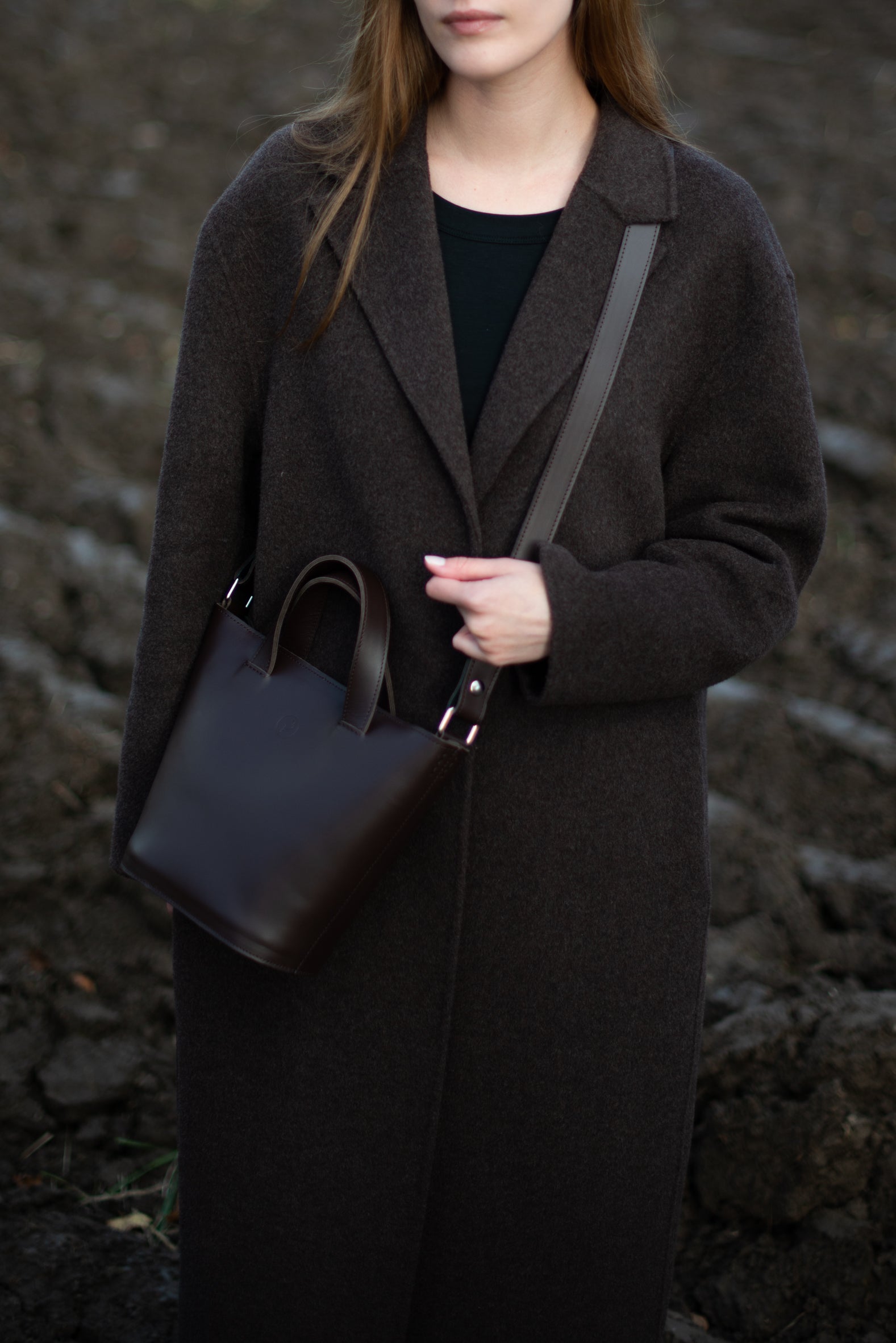 DAILY EMI bucket bag soil